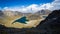 Birdview of Lago de la Luna and Lago del Sol, Nevado de Toluca, Mexico