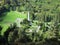 Birdâ€™s-eye view of Glendalough, the early Medieval monastic settlement founded by St. Kevin in County Wicklow, IRELAND