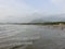 Birdâ€™s eye view of the Murudeswar beach shot before the sunset