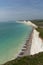 Birling gap beach and Seven Sisters white chalk cliffs East Sussex England UK