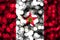 Birmingham, Alabama abstract blurry bokeh flag. Christmas, New Year and National day concept flag. United States of America