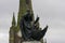 Birminghamm, UK - October 3rd, 2017 : Statue of Lord Horatio Nelson in the Bull Ring shopping centre