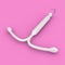 Birth Control Concept. T Shape IUD Hormonal Intrauterine Device. 3d Rendering