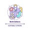 Birth defects concept icon