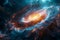 Birth of galaxy with extremely bright active galactic nucleus in deep space