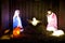 Birth of Jesus Christmas lights