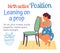 Birth position for pregnant woman, comfortable posture for birthing, leaning on prop, useful poster