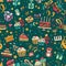 Birthaday seamless pattern.