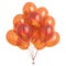 Birthday balloon bunch colorful orange, party decoration glossy