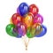 Birthday balloons bunch multicolor best celebration symbol