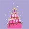 Birthday Cake 10 Candles Vector