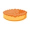 Birthday cake dessert bakery symbol, sweet pie illustrati