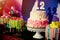 Birthday cake fireworks, birthday celebration