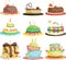 Birthday cakes