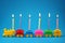 Birthday candle Train