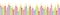 Birthday candles seamless pattern vector isolated