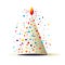 Birthday Cap Fun Adding Vibrancy and Cheer to Festive Parties and Happy Celebrations with Colorful, Generative Ai