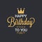 Birthday card logo design background