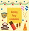 Birthday Party Celebrations and Enjoyment Greeting Card