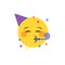 Birthday party face emoji emoticon icon