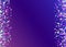 Birthday Sparkles. Violet Blur Confetti. Transparent Glitter. Ho