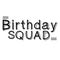Birthday squad lettering. Black hand lettered for greeting cards, gift tags, labels, shirt. Birthday shirt design.