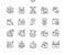 Birthday Well-crafted Pixel Perfect Vector Thin Line Icons 30 2x Grid for Web Graphics and Apps.