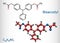 Bisacodyl, bisacodil  molecule. It is stimulant laxative drug for the treatment of constipation, neurogenic bowel dysfunction.