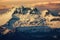 Bisaurin peak and Fetas peak next to it, in the Pyrenees of Hues