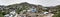 Bisbee Arizona houses on mountain Panorama