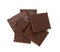 Biscuit Coated in Dark Chocolate Isolated, Square Cookies, Rectangular Shortbread, Crunchy Digestive Cookie