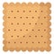 biscuit, cracker Color Vector icon which can be easily modified or edit