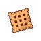 Biscuit cracker icon vector design templates simple and modern