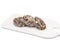 BISCUIT SALAMI DESERT made with sugar, cocoa, margarine, rum extract, walnuts,