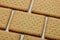 Biscuits in brick pattern