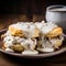 Biscuits and Gravy: Soft Biscuits Smothered in White Country Gravy