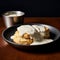 Biscuits and Gravy: Soft Biscuits Smothered in White Country Gravy