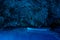Bisevo, Croatia - Aug 16, 2020: Tourists on a boat in serene blue cave near Komiza island