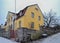 Bishop`s house on Cathedral Square in Porvoo, Finland