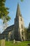 Bisley village church in The Cotswolds, Gloucestershire, UK