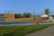 BISMARCK, NORTH DAKOTA - 3 OCT 2021: Keelboat in Keelboat Park, adjacent to the Missouri River and part of the Missouri Valley