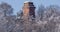 Bismarckturm in Landstuhl Germany with snow