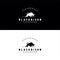 Bison Bull Buffalo Angus Silhouette Steak House Vintage Retro Logo design Illustration