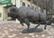 Bison connection from \\\'Pioneer Courage\\\' to \\\'Spirit of Nebraska\\\'s Wilderness\\\' in downtown Omaha.