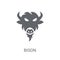 Bison icon. Trendy Bison logo concept on white background from a