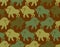 Bison military texture. Aurochs army pattern. Soldier protective