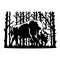 Bison Wildlife Stencils - Forest Landscape, Wildlife clipart, Cut file, iron on, vector, vinyl shirt design.