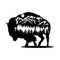 Bison Wildlife Stencils - Forest Landscape, Wildlife clipart, Cut file, iron on, vector, vinyl shirt design.