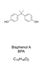 Bisphenol A, BPA, chemical formula and skeletal structure