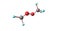 Bistrifluoromethylperoxide molecular structure isolated on white